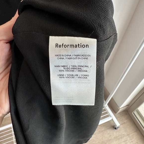 Reformation Nikita Maxi Dress in Black - Picture 6 of 8